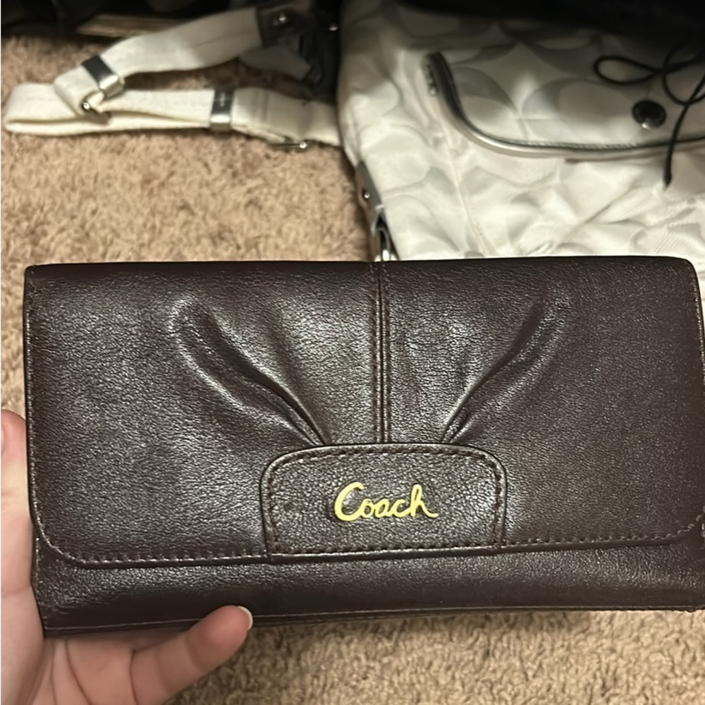 Brown coach wallet